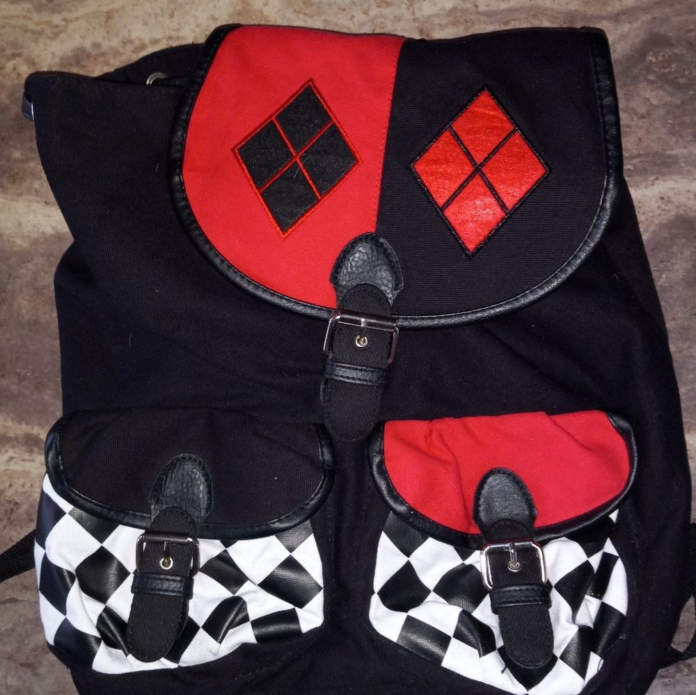 DC Comics Red and Black Backpack